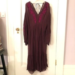 Free People gauze purple dress.